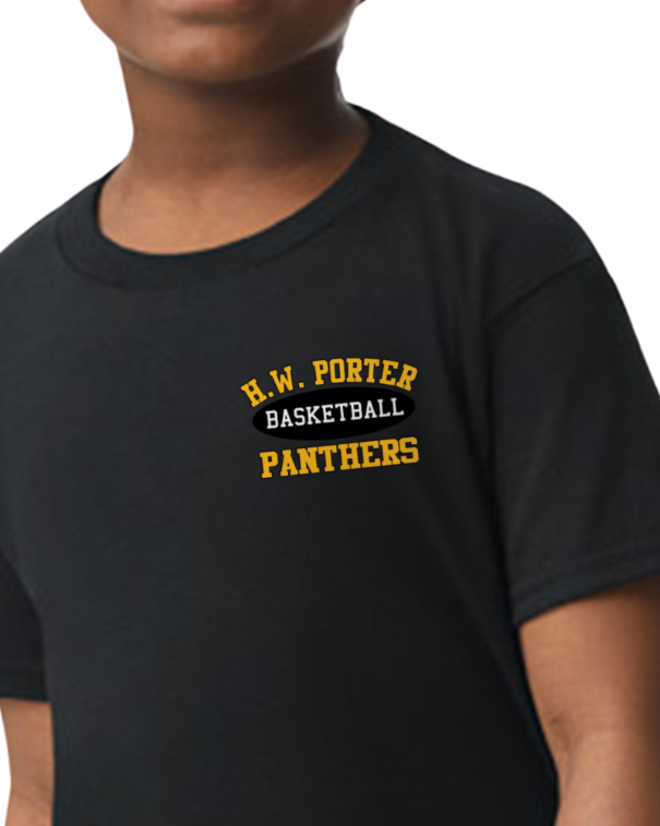 Porter Basketball Atheltic Youth to Adult Size Tshirt - Customize Yours Now!