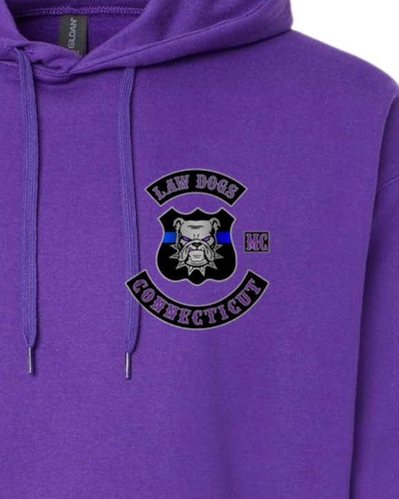 Law Dogs Member Softstyle Gildan Hoodie Adult.  Multiple Colors - Customizable