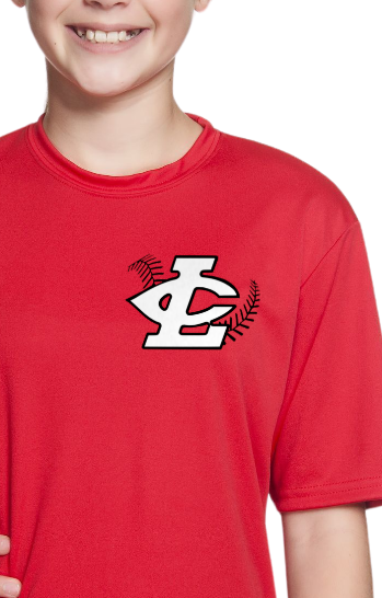 CLLL A4 Youth Cooling Performance Short Sleeve T-Shirt RED