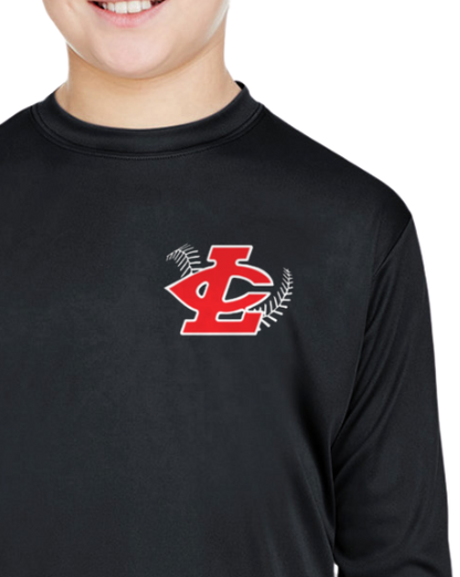 CLLL A4 Youth Cooling Performance Long Sleeve T-Shirt BLACK