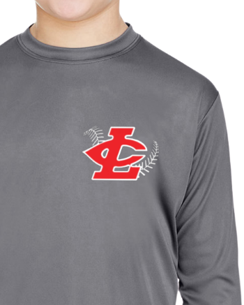 CLLL A4 Youth Cooling Performance Long Sleeve T-Shirt Graphite