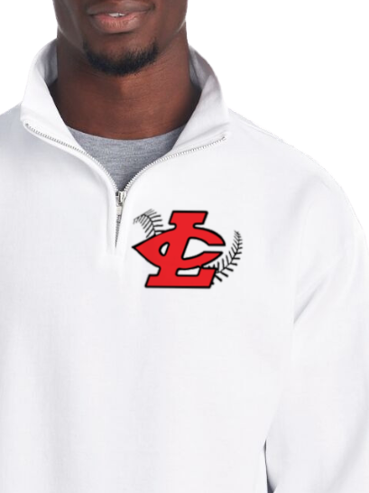 CLLL Adult Jerzees Quarter Zip Sweatshirt WHITE