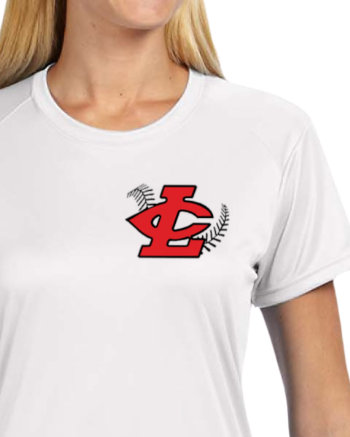 CLLL A4 Womens Cut Cooling Performance Short Sleeve T-Shirt WHITE