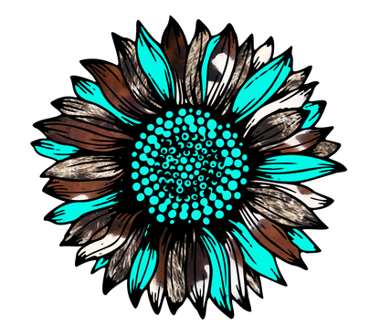 Sunflower Cowhide Adult Tshirt