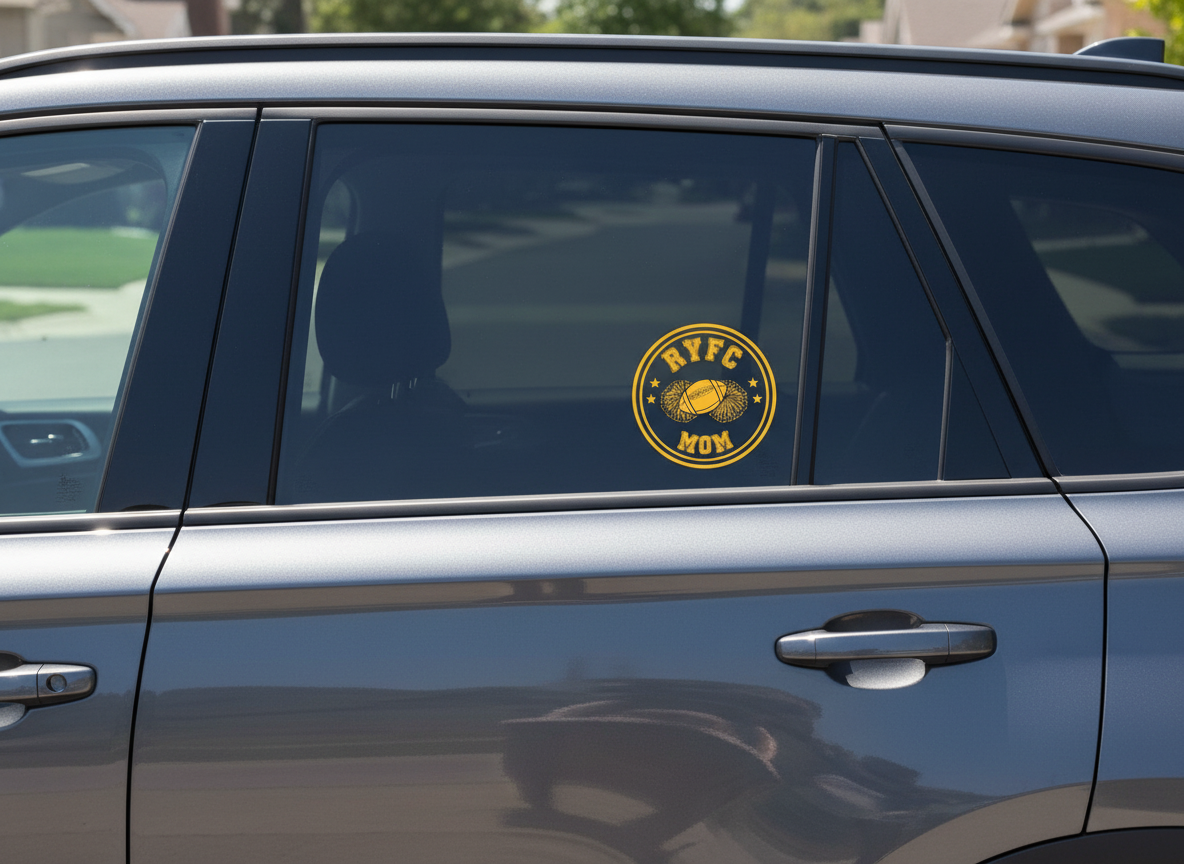 RYFC Family Custom UV Printed Permanent Decal - transparent choose your colors and sizes!