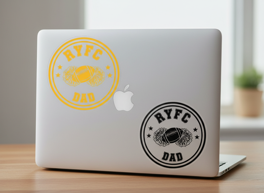 RYFC Family Custom UV Printed Permanent Decal - transparent choose your colors and sizes!
