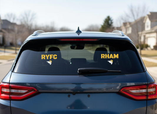 RYFC RHAM UV Permanent Printed Decal - choose your colors and sizes!