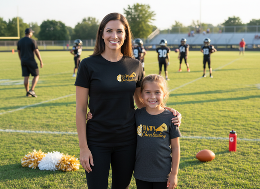RYFC RHAM Customizable Cheerleading Bella+Canvas Brand Short Sleeve Women's Cut and Youth Tshirt
