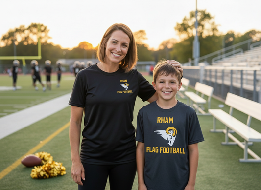 RYFC RHAM Customizable Flag Football Bella+Canvas Brand Short Sleeve Women/youth Cut Tshirt