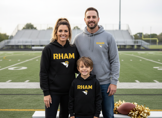 RYFC RHAM Customizable Adult/Youth Gildan Heavy 50/50 Blend Hooded Sweatshirt (or upgrade to Softstyle)
