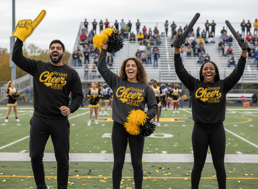 RYFC NEW! Customizable Mom Dad Cheer Gildan Crew Neck Sweatshirt