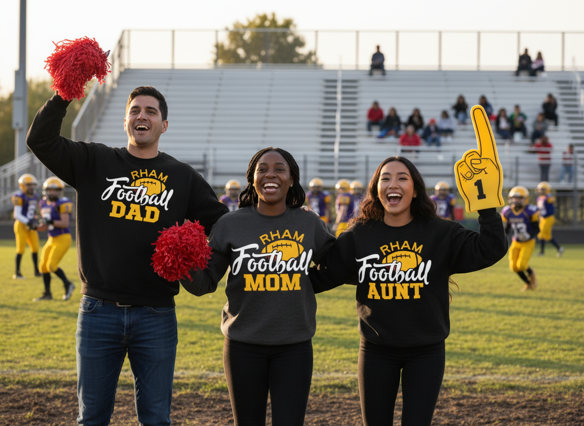 RYFC NEW! Customizable Family Football Gildan Crew Neck Sweatshirt