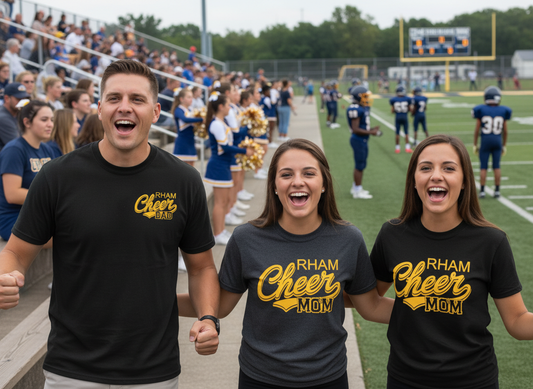 RYFC NEW! Customizable Cheer Mom Dad Ultra Cotton Gildan Tshirt