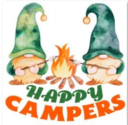 Happy Campers Adult Tshirt