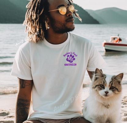 Monkey's Pack Paw Logo Vinyl Cut Print Adult Tshirt