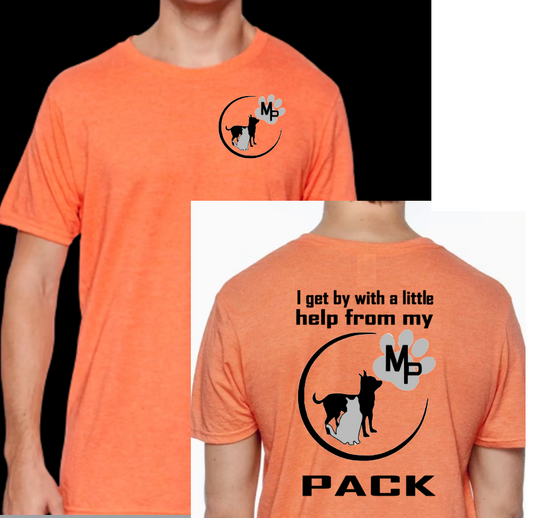 Monkey's Pack Original Logo Color Print Adult Tshirt