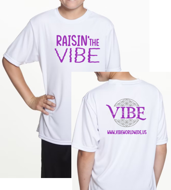 Raisin' the VIBE A4 Polyester Short Sleeve Cooling Performance Tee YOUTH