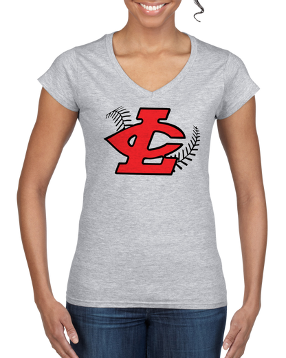 CLLL SoftStyle Gildan Fitted V-Neck T-Shirt GRAY