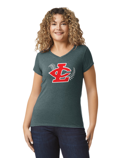 CLLL SoftStyle Gildan Fitted V-Neck T-Shirt GRAPHITE