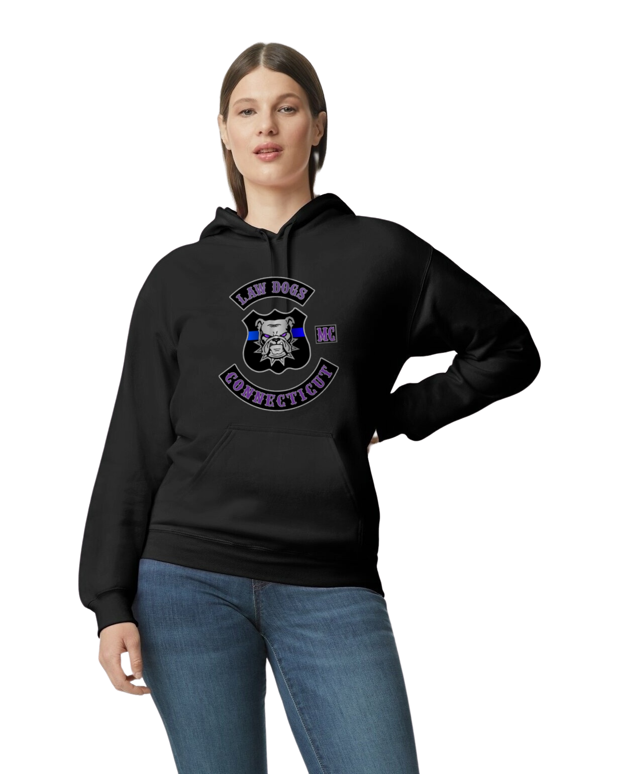 Law Dogs Member Softstyle Gildan Hoodie Adult.  Multiple Colors - Customizable