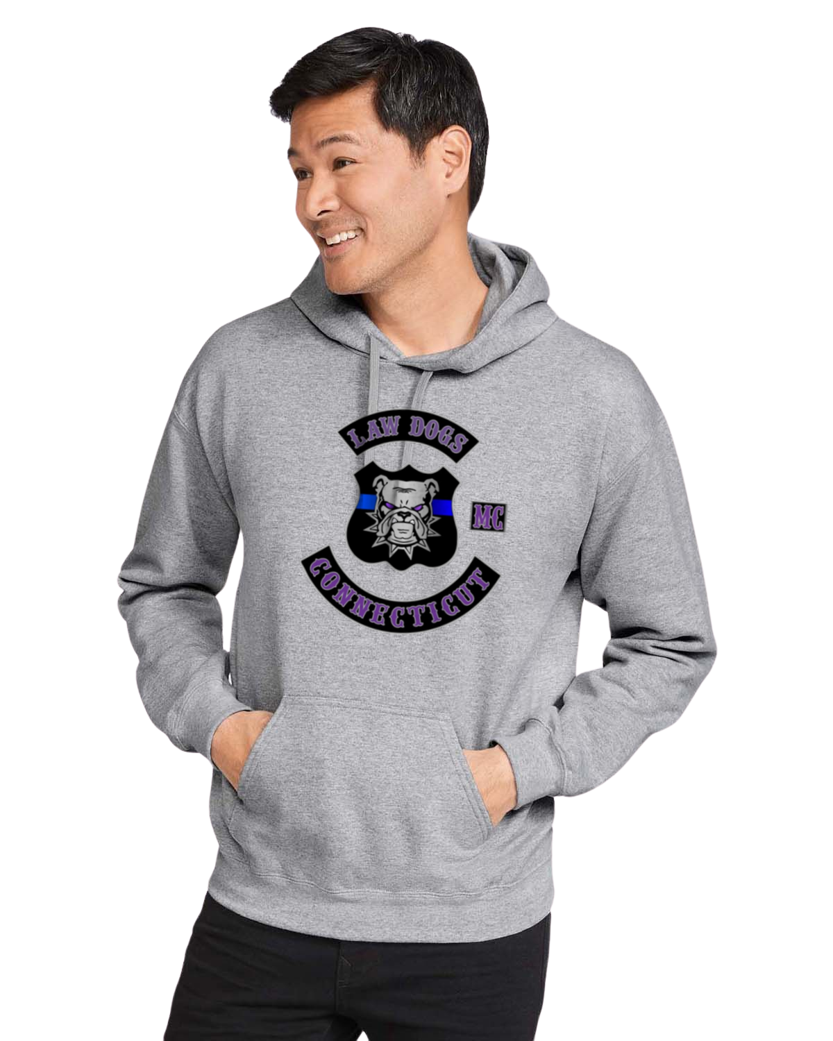 Law Dogs Member Softstyle Gildan Hoodie Adult.  Multiple Colors - Customizable