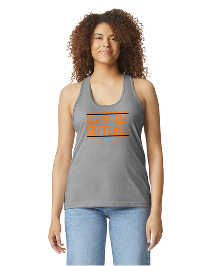 Plainfield Softball Racerback Softstyle GIldan - Customize yours now! ```
