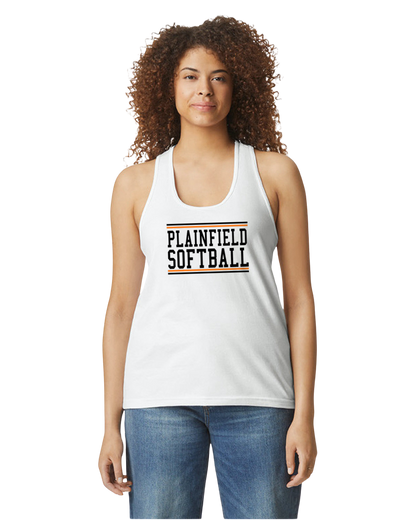 Plainfield Softball Racerback Softstyle GIldan - Customize yours now! ```