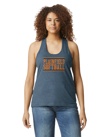 Plainfield Softball Racerback Softstyle GIldan - Customize yours now! ```