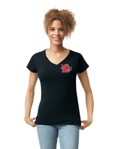 CLLL SoftStyle Gildan Fitted V-Neck T-Shirt BLACK