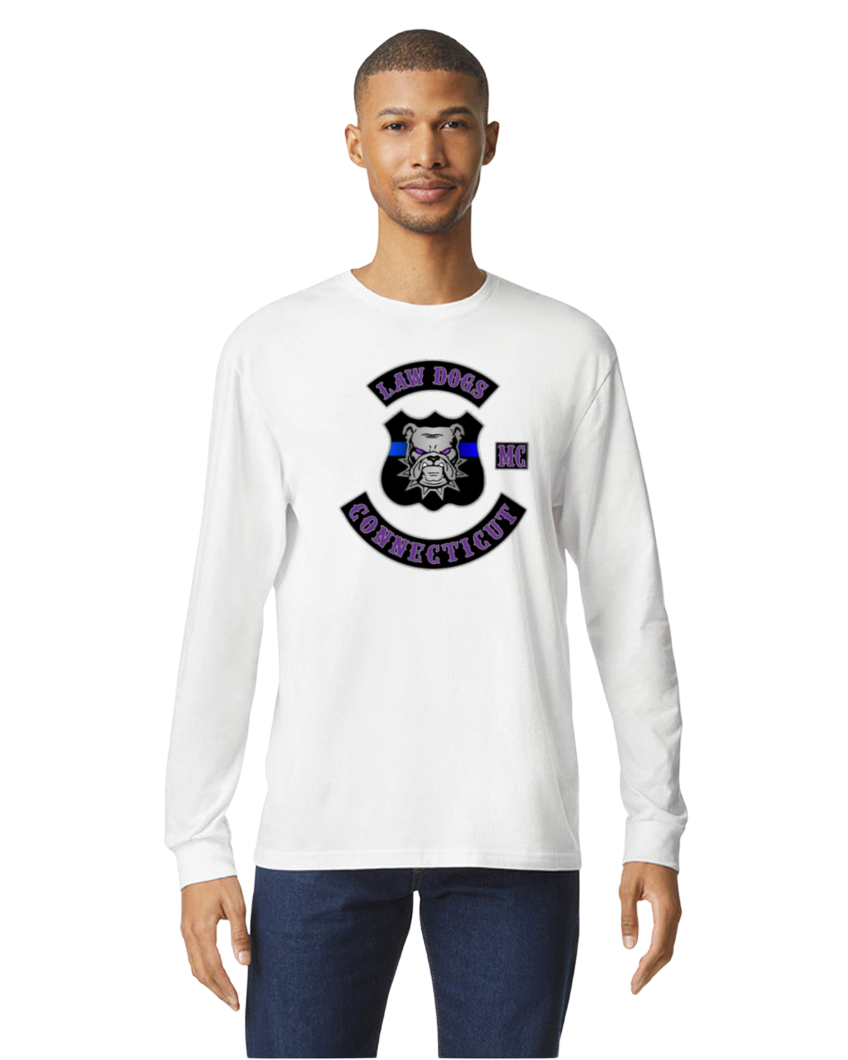 Law Dogs Member Softstyle Gildan Long Sleeve Tee Adult.  Multiple Colors - Customizable