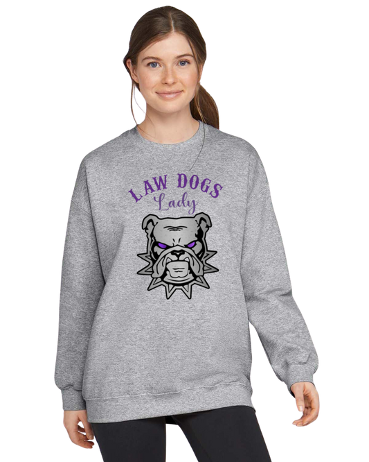 Law Dogs Lady Gildan Crew Neck Adult.  Multiple Colors - Customizable