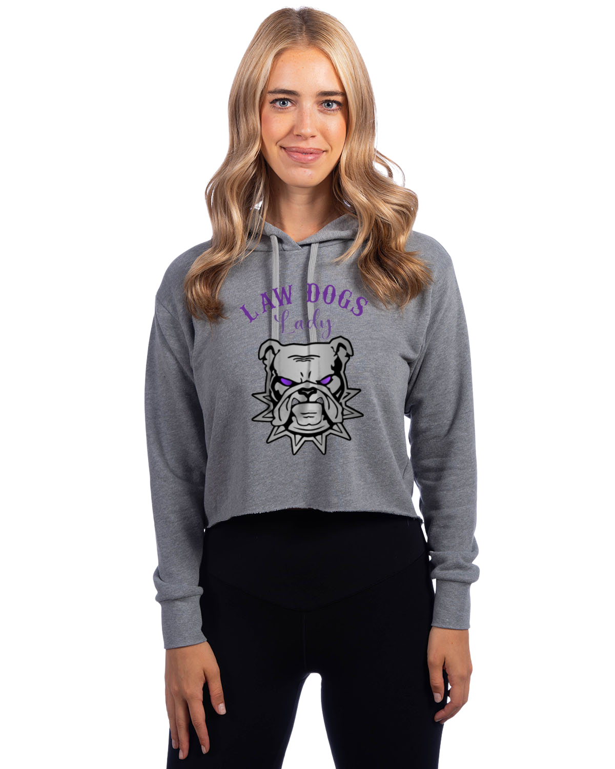 Law Dogs Lady NL crop hoodie Adult.  Multiple Colors - Customizable (Copy)