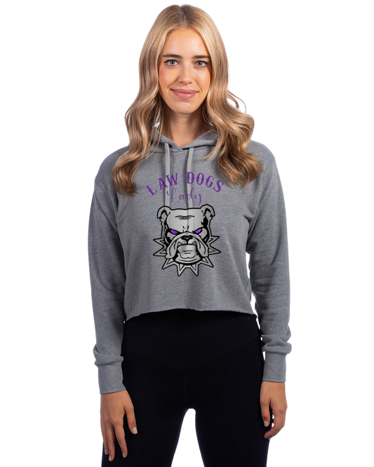 Law Dogs Lady NL crop hoodie Adult.  Multiple Colors - Customizable (Copy)