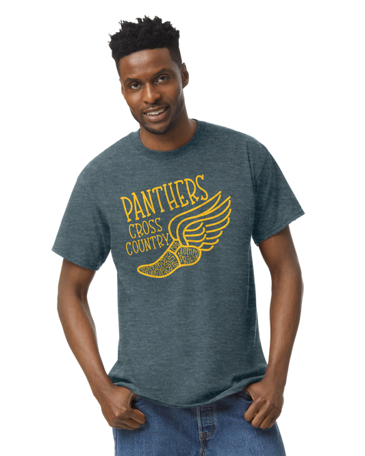 Panthers Cross Country Flying Shoe ADULT Softstyle Tee