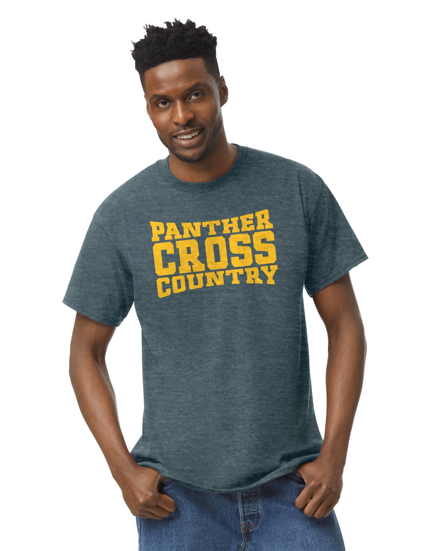 Panther Cross Country Text ADULT Softstyle Tee