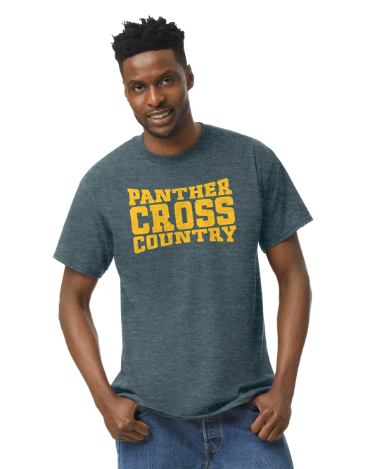 Panther Cross Country Text ADULT Softstyle Tee