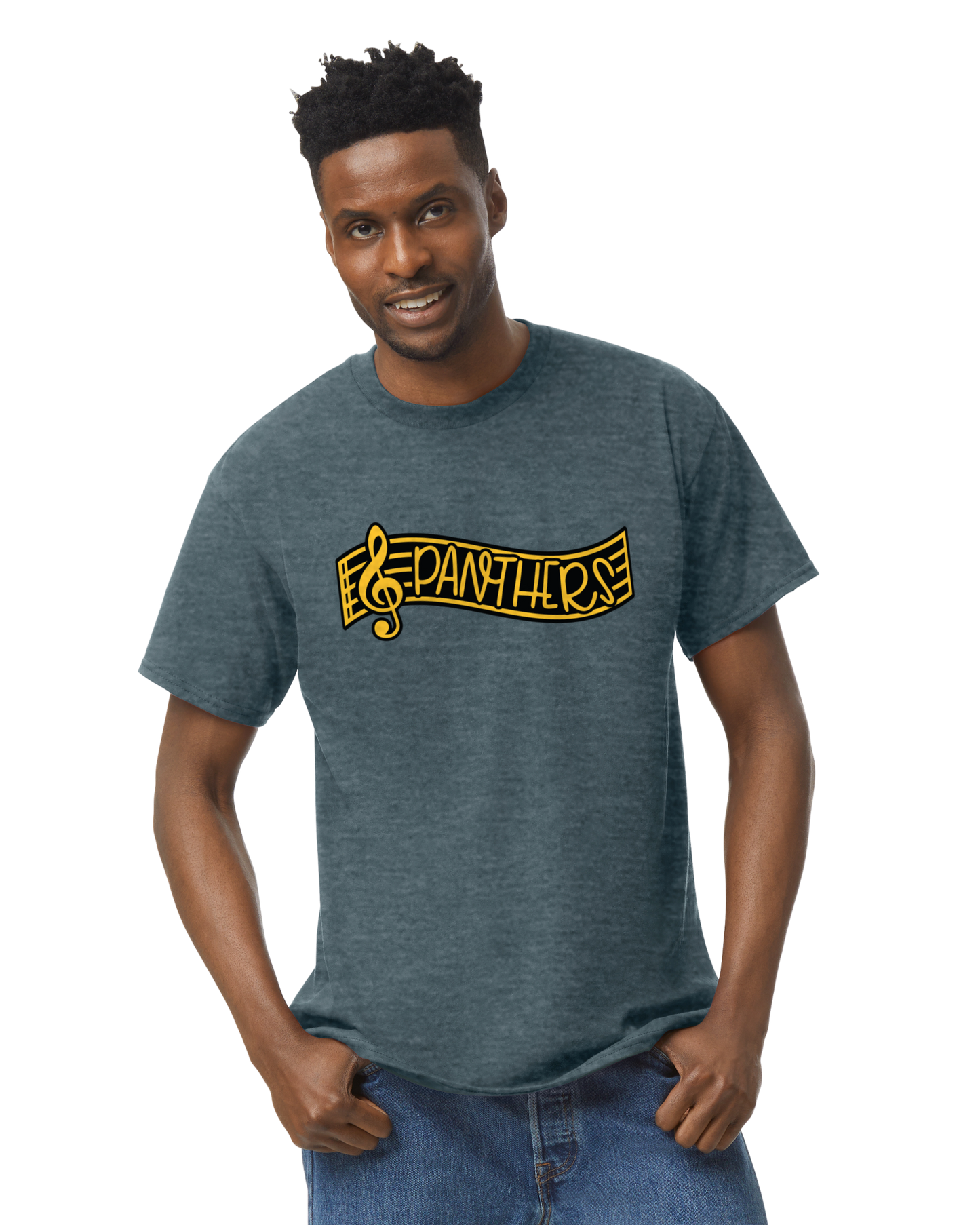 Panthers Music AYOUTH to ADULT tee - customizable