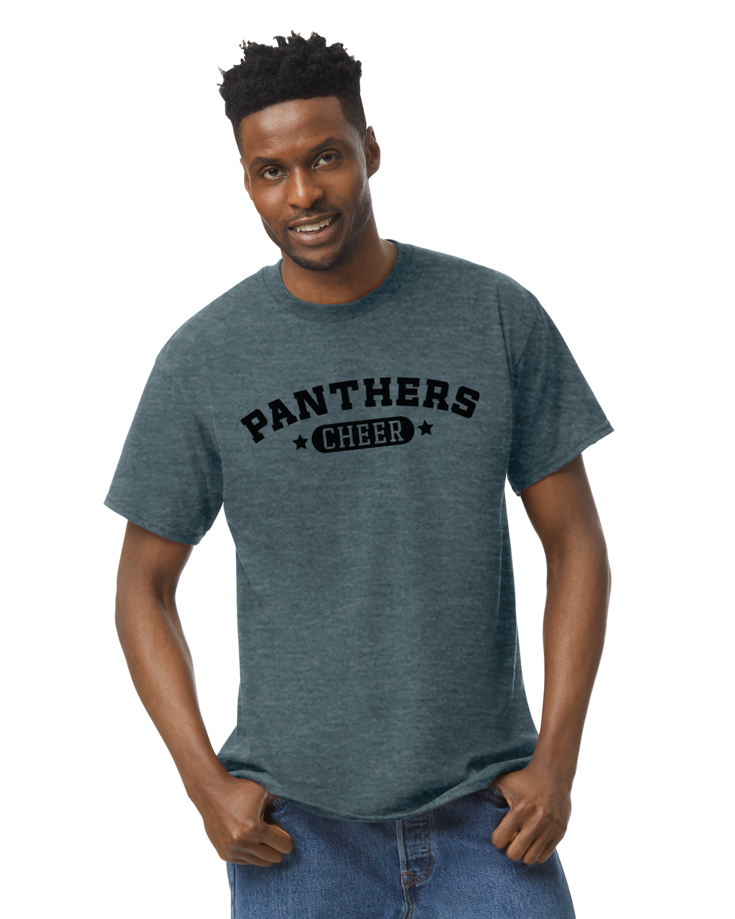 Panthers Cheer Oval ADULT Softstyle Tee