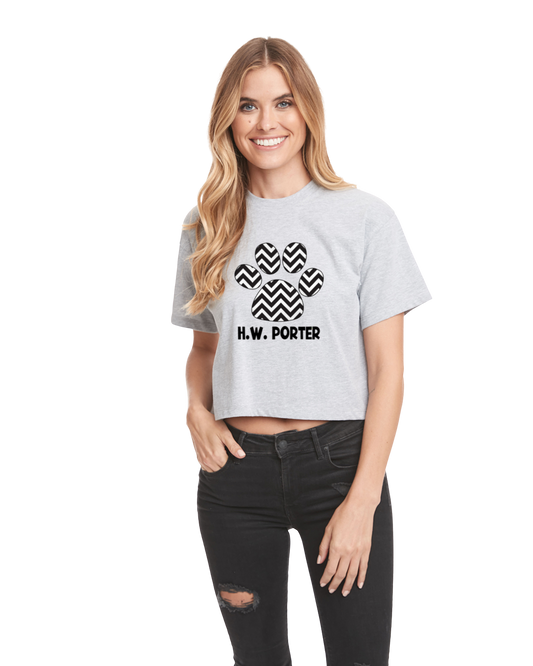 H.W. Porter Chevron Crop Tee Adult Customizable