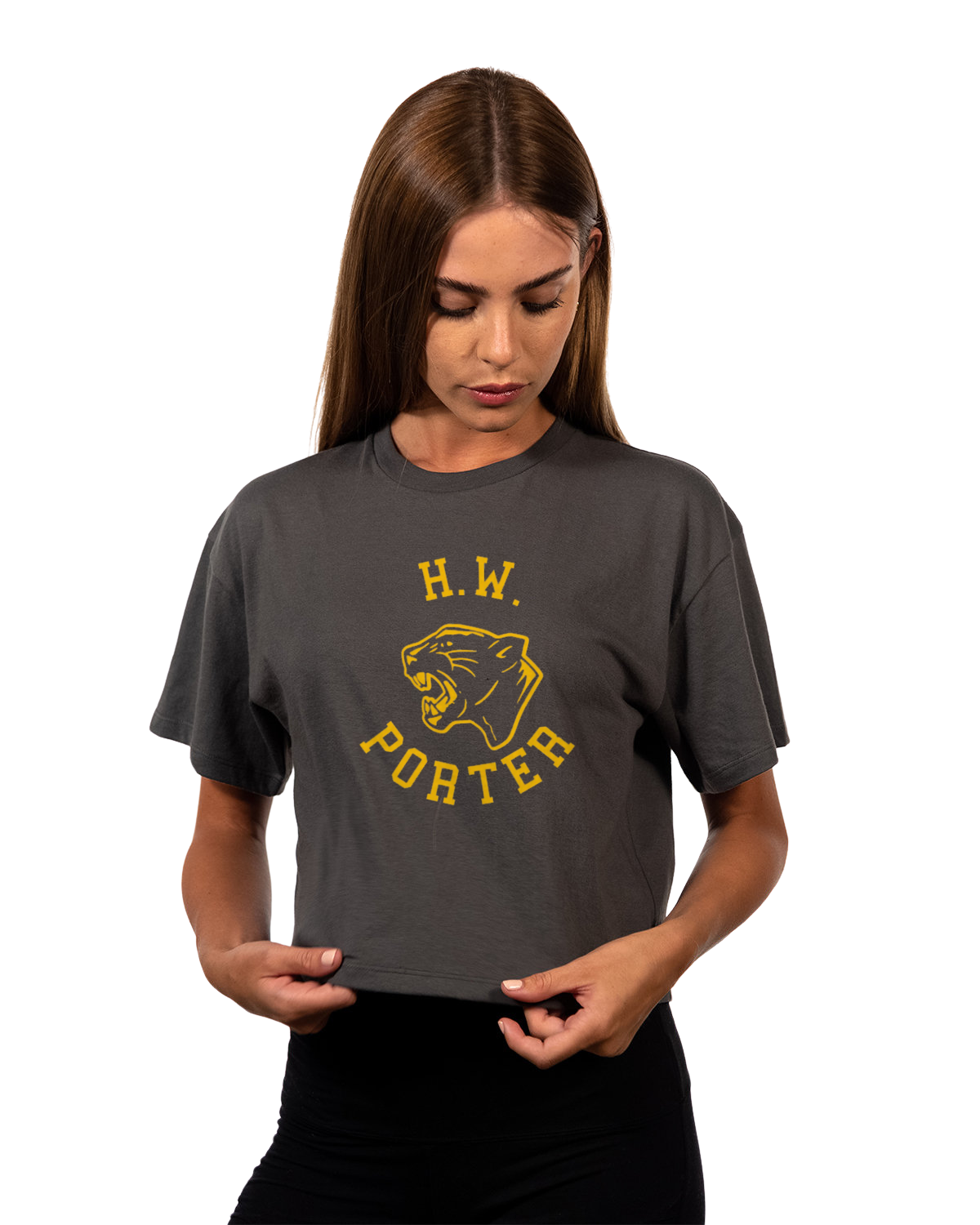 H.W. Porter  Original Logo Crop Tee Adult Customizable