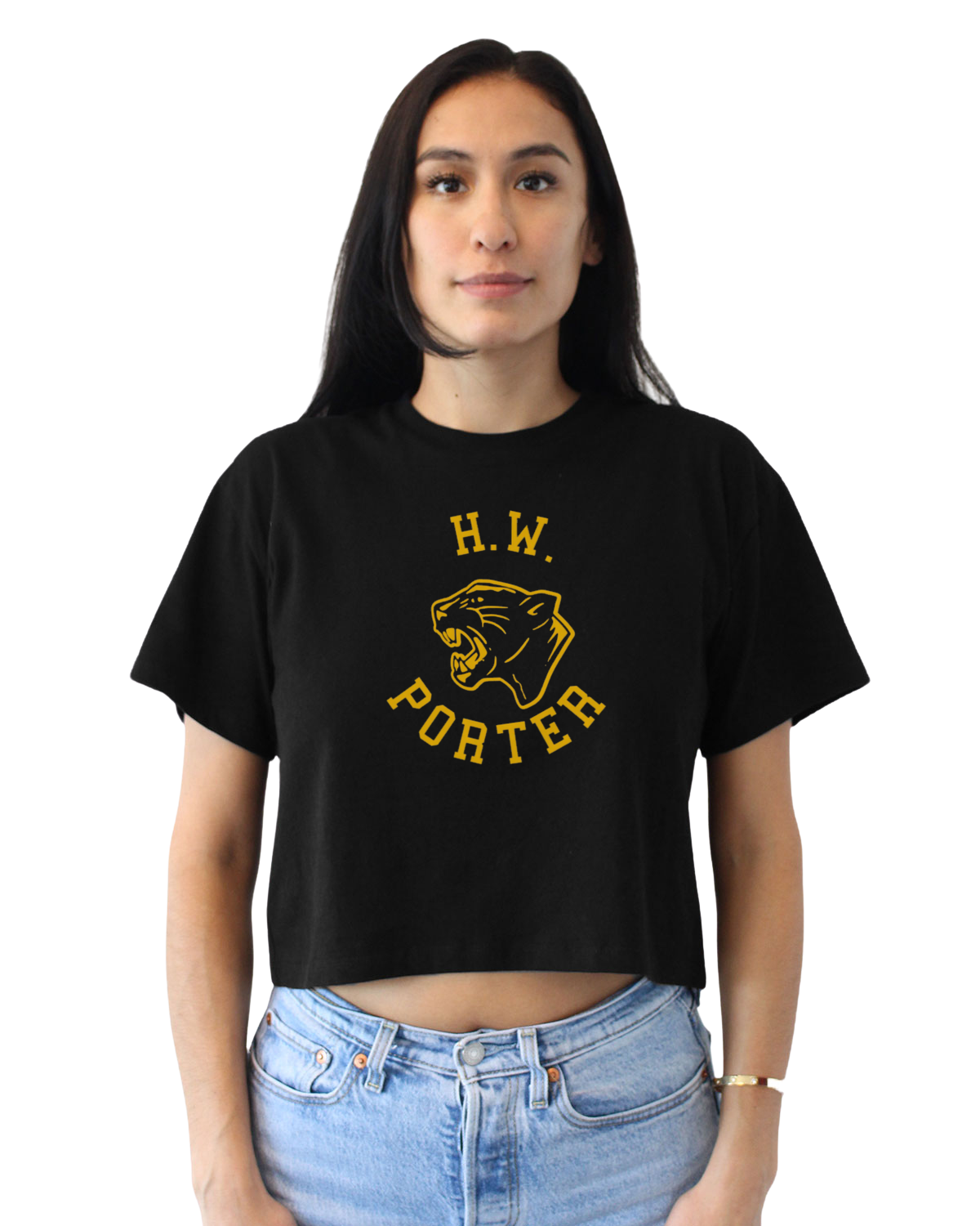 H.W. Porter  Original Logo Crop Tee Adult Customizable