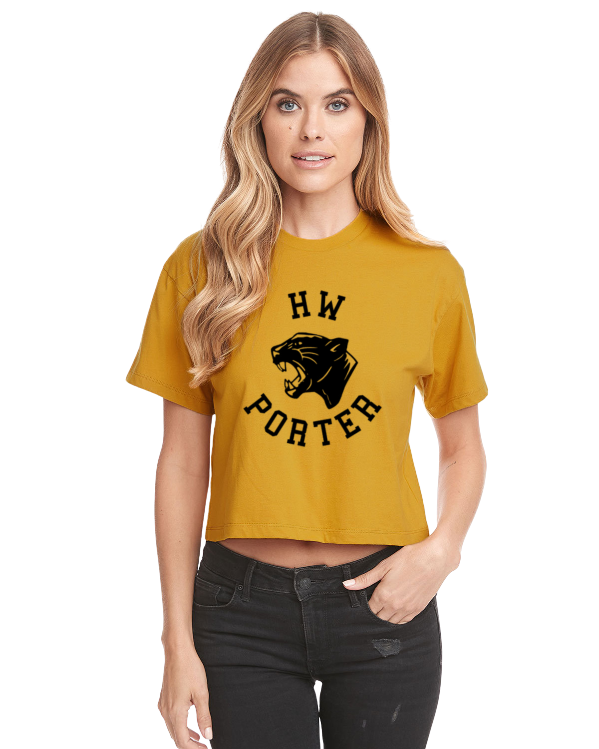 H.W. Porter  Original Logo Crop Tee Adult Customizable