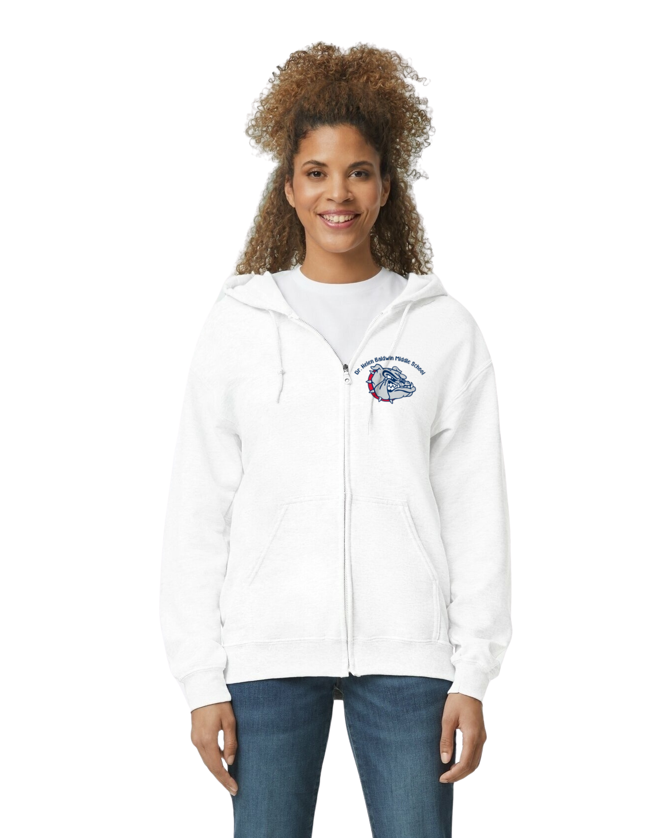 Helen Baldwin MS Zip Up Hooded Sweatshirt Youth to Adult Sizes