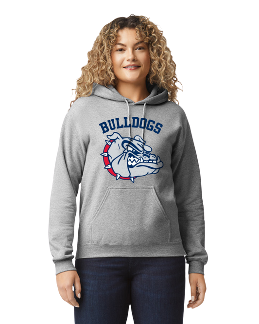 Helen Baldwin MS Bulldogs Hooded Sweatshirt Youth to Adult sizes