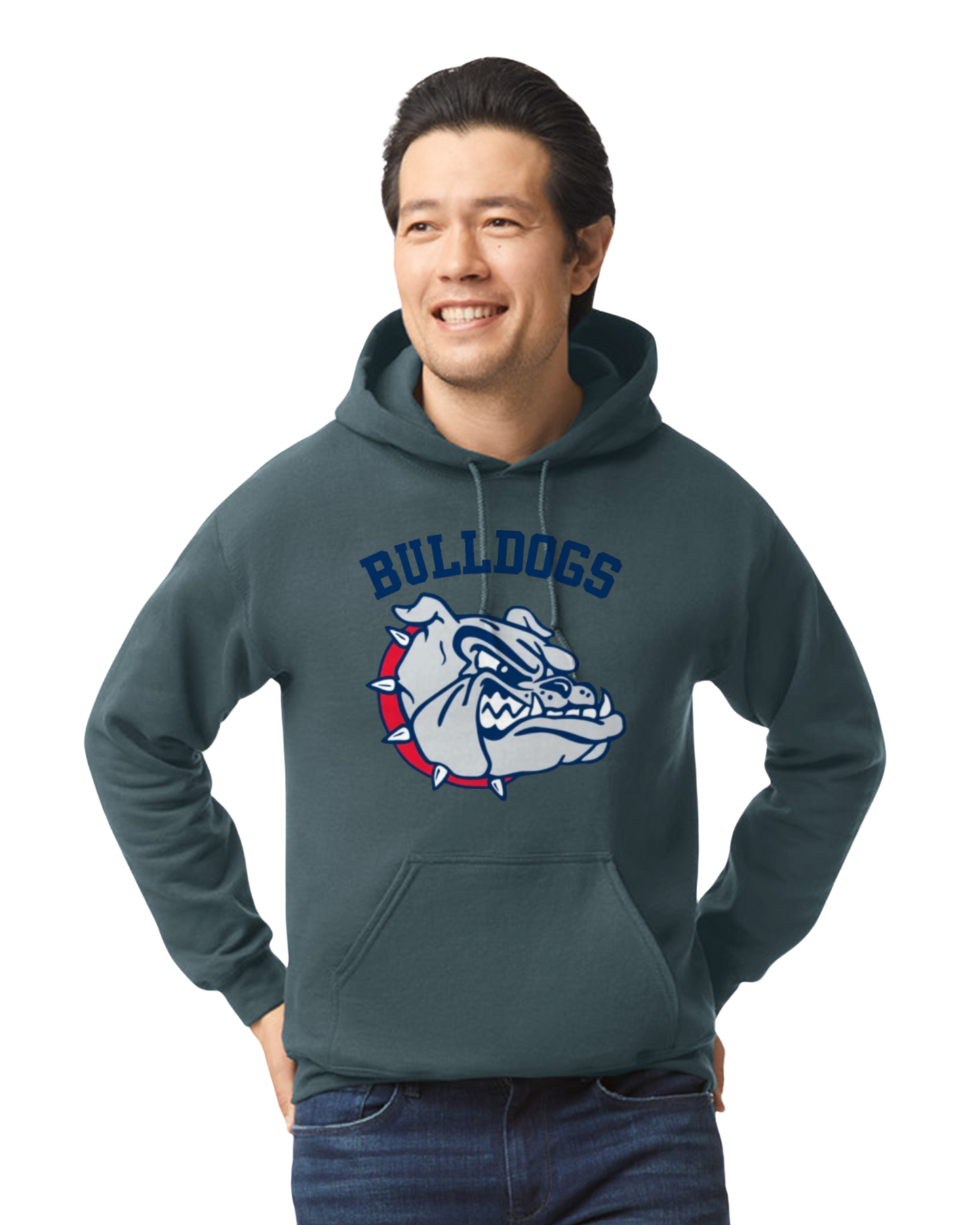 Helen Baldwin MS Bulldogs Hooded Sweatshirt Youth to Adult sizes