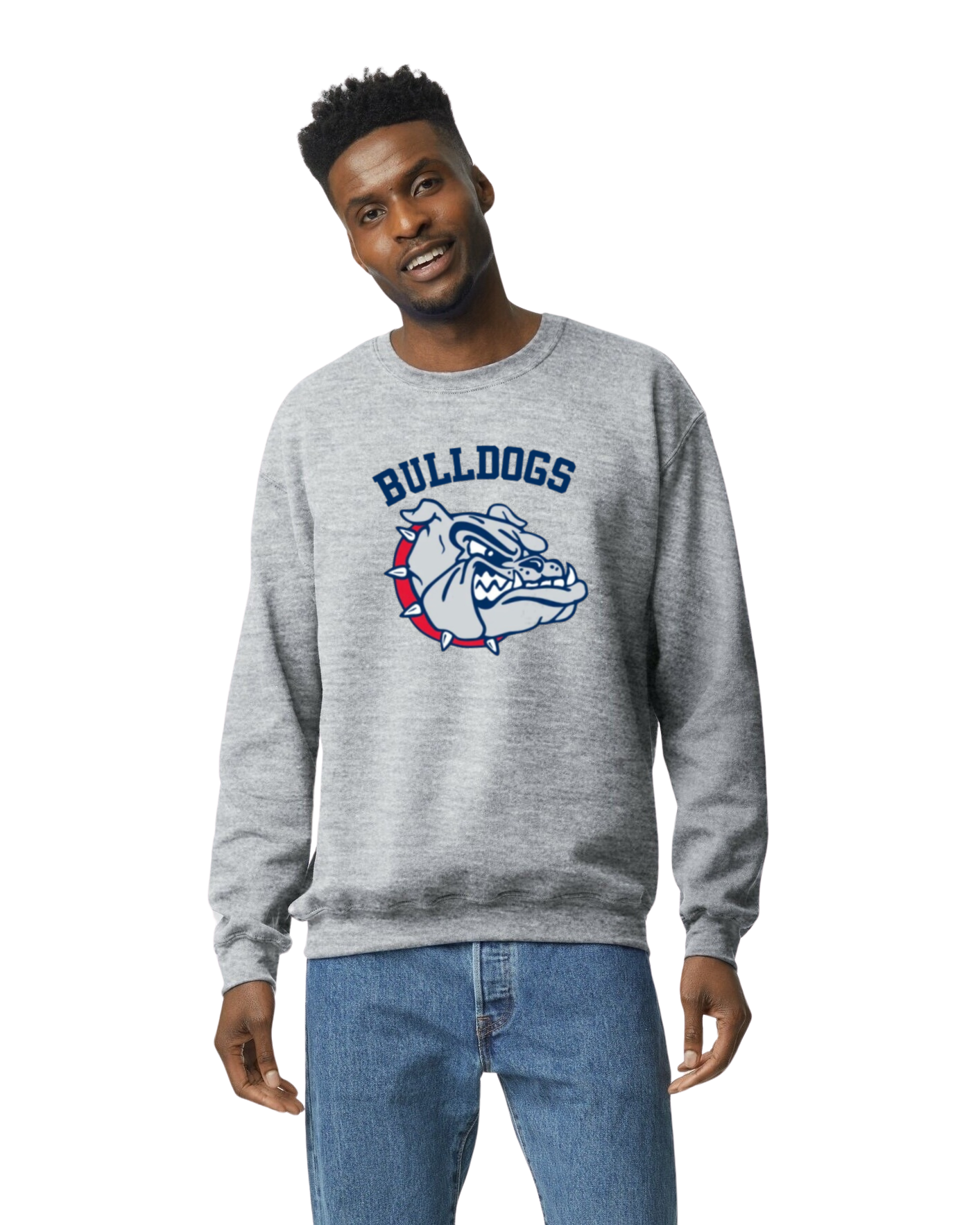 Helen Baldwin MS Bulldogs Crew Neck Sweatshirt Youth to Adult sizes