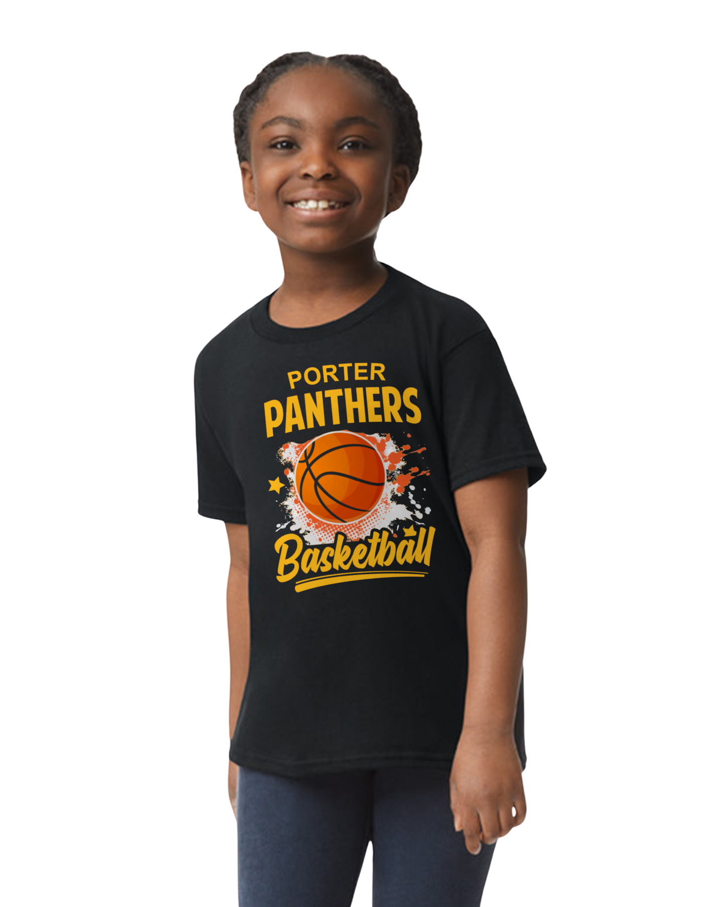 Porter Basketball Graphic Youth to Adult Size Tshirt - Customize yours Now!