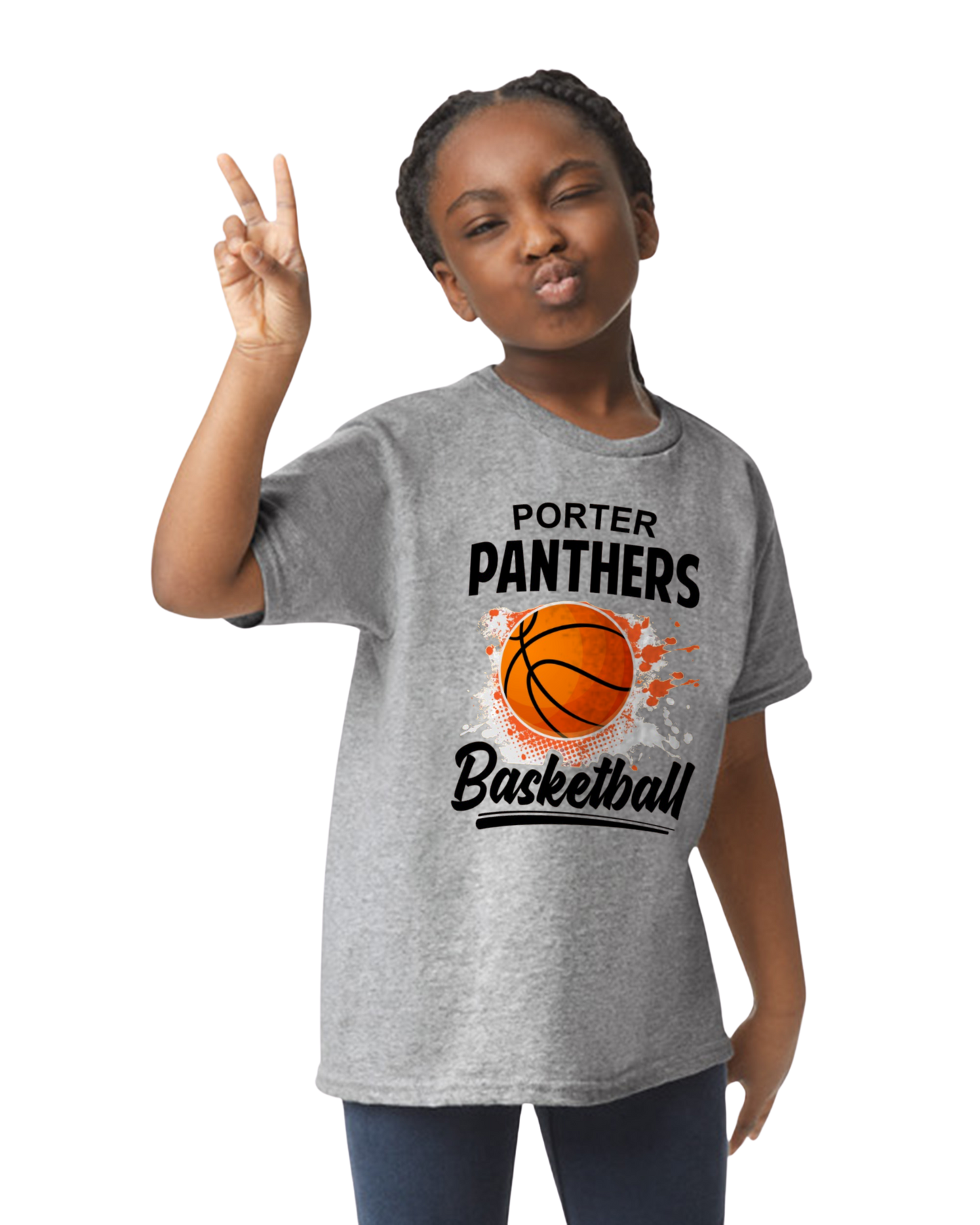 Porter Basketball Graphic Youth to Adult Size Tshirt - Customize yours Now!