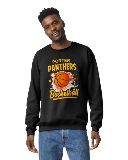 H.W. Porter Basketball Graphic Crew Neck Sweatshirt Youth to Adult Customizable