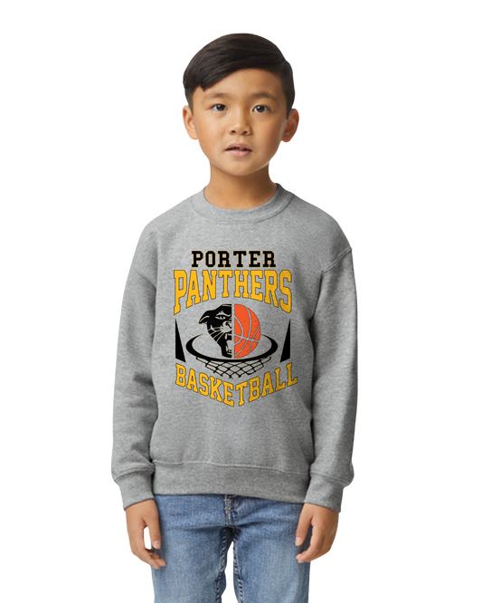 H.W. Porter Basketball Panther Crew Neck Sweatshirt Youth to Adult - Customize Yours Now!